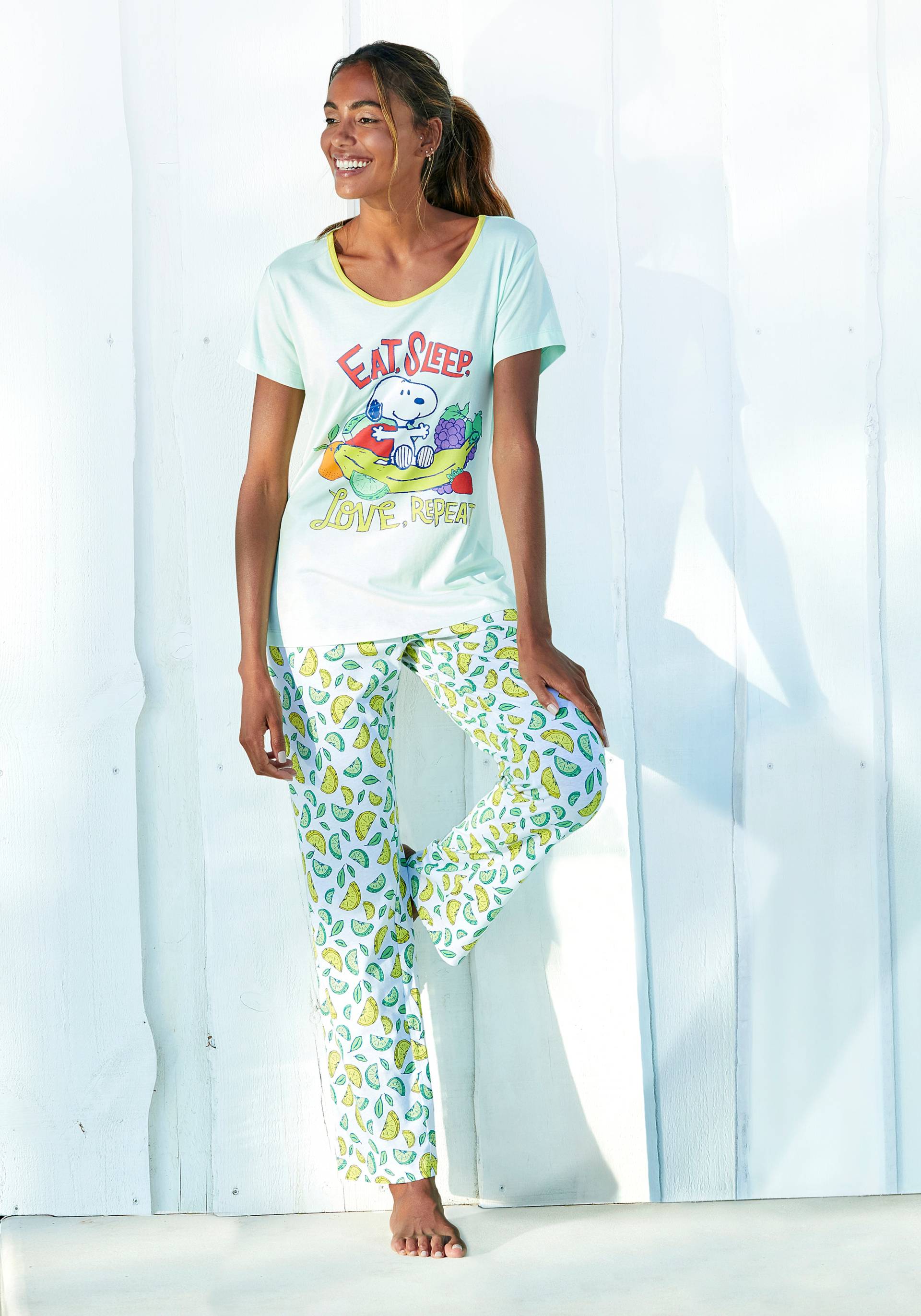 Peanuts Pyjama, (2 tlg.), mit Snoopy-Print Peanuts Pyjama, (2 tlg.), mit Snoopy-Print von Peanuts