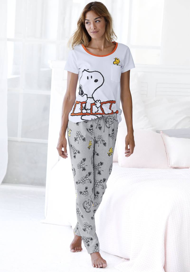 Peanuts Pyjama, (2 tlg.), mit Snoopy und Woodstock Druck von Peanuts