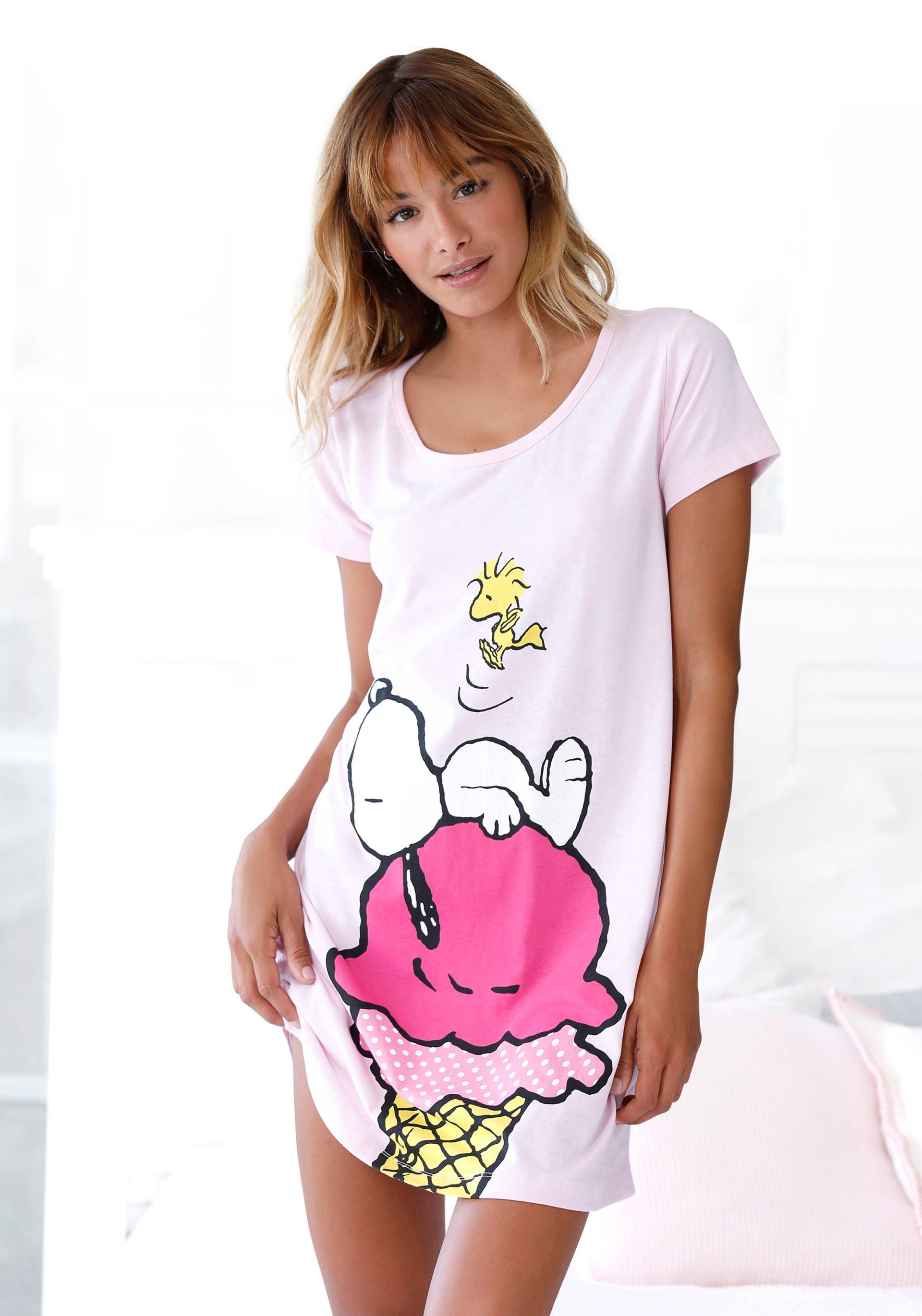 Peanuts Sleepshirt, mit grossem Snoopy-Motiv von Peanuts