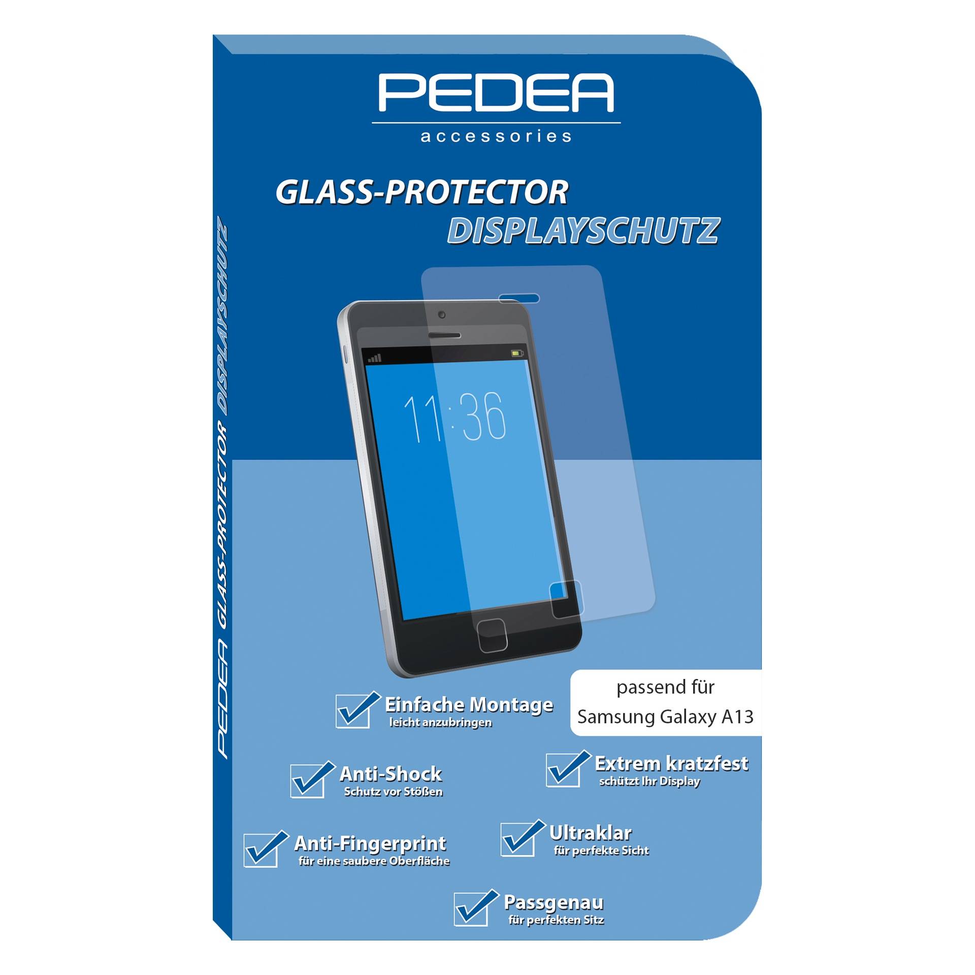 PEDEA Displayschutzglas »Display-Schutzglas - Samsung Galaxy A13« von Pedea