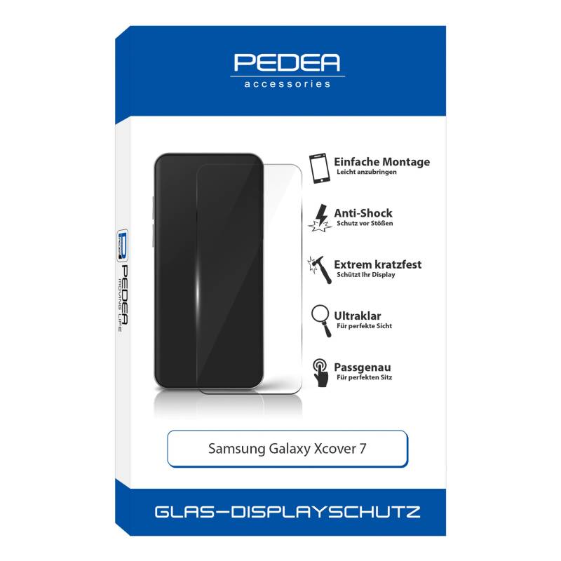 PEDEA Displayschutzglas »Glas-Displayschutz«, für Samsung Galaxy Xcover 7, (1 St.), Bildschirmschutz, Displayschutzfolie,Einfach anbringen,kratz-&stossfest von Pedea