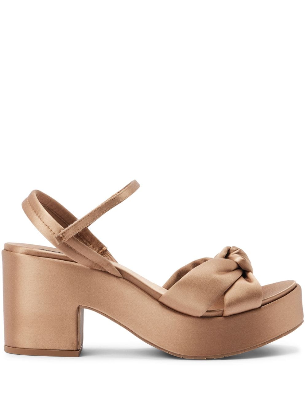 Pedro Garcia 75mm leather sandals - Gold von Pedro Garcia