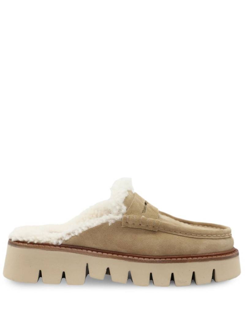 Pedro Garcia Savy shearling mules - Neutrals von Pedro Garcia