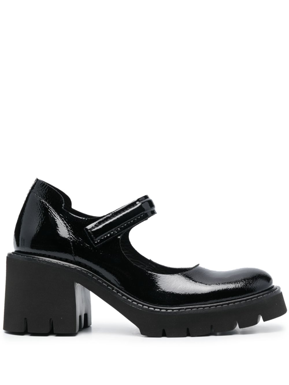 Pedro Garcia Zorana 85mm patent-leather pumps - Black von Pedro Garcia