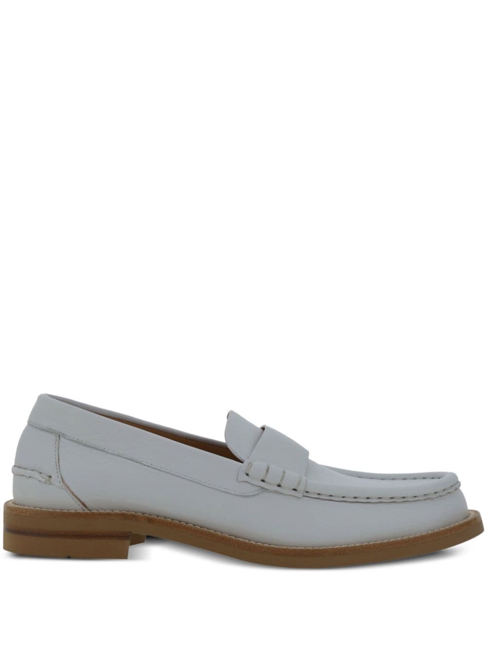 Pedro Garcia leather loafers - White von Pedro Garcia