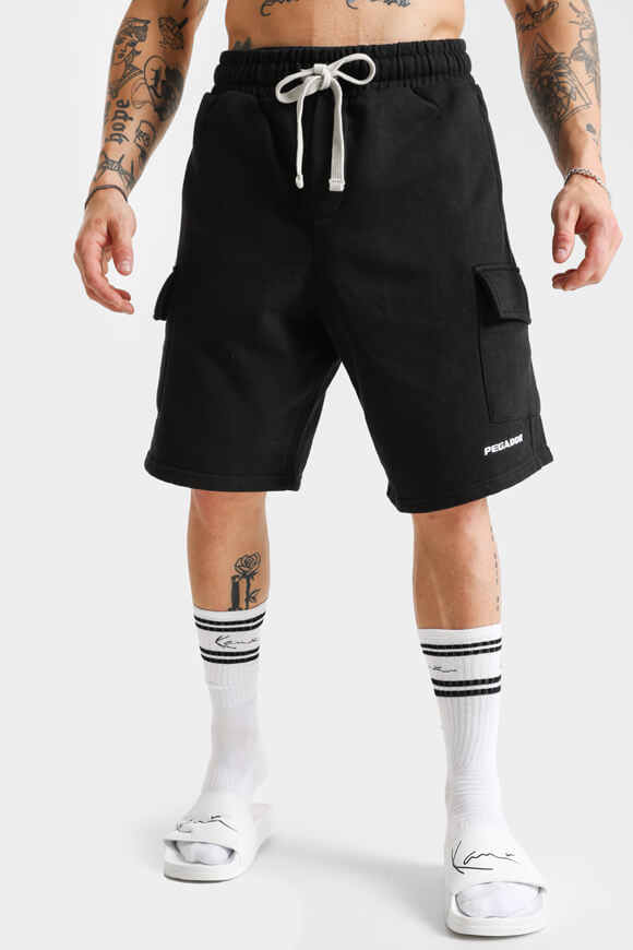 Pegador Cargo Sweatshorts | Gewaschen Schwarz | Herren  | M von Pegador