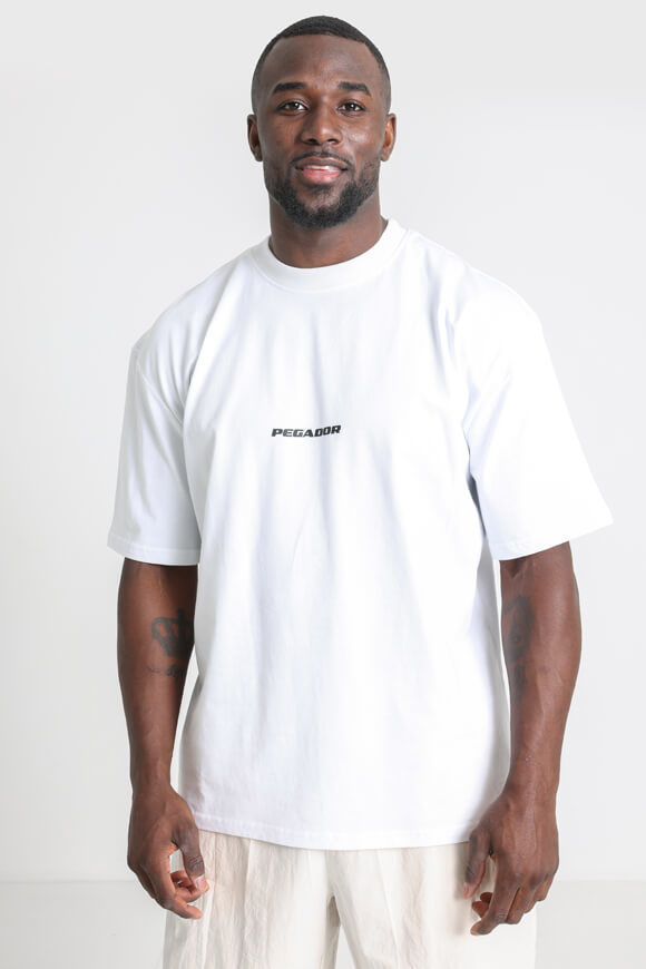 Pegador Colne Oversize T-Shirt | White | Herren  | L von Pegador