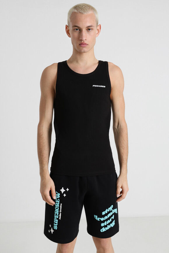 Pegador Geripptes Tanktop | Black | Herren  | L von Pegador