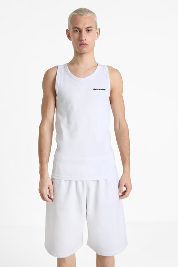 Pegador Geripptes Tanktop | White | Herren  | L von Pegador