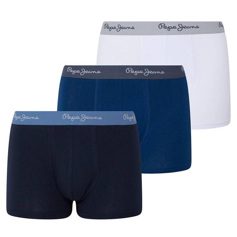 Boxershort Casual Stretch Herren Blau L von Pepe Jeans