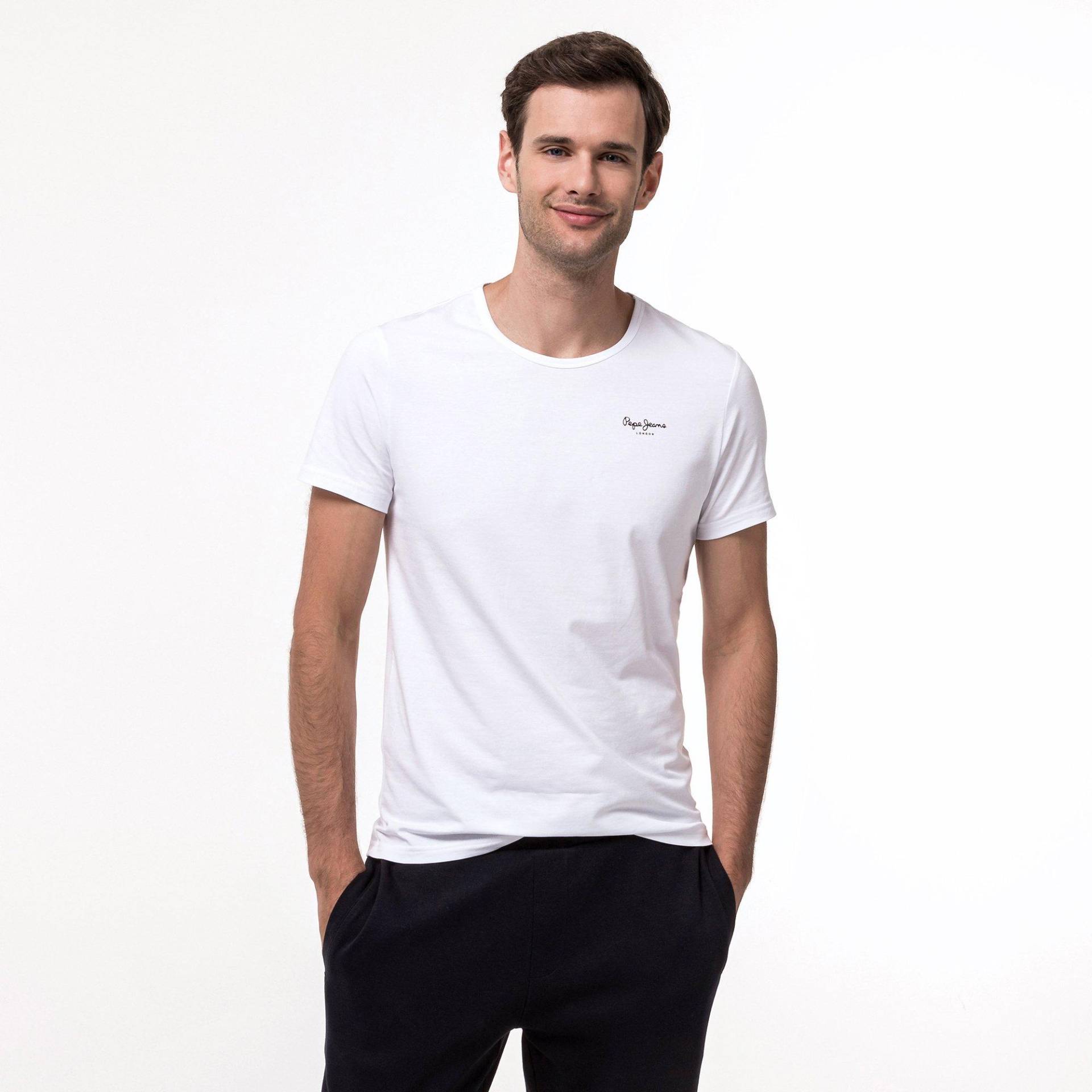 Duopack, T-shirts, Kurzarm Herren Weiss M von Pepe Jeans