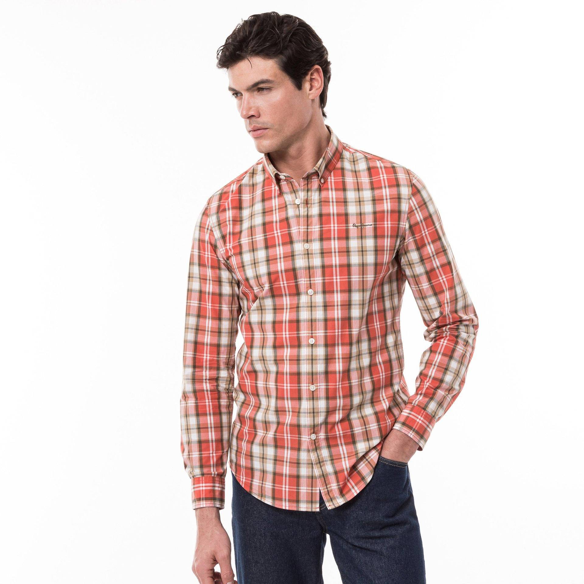 Hemd, Langarm Herren Orange XL von Pepe Jeans