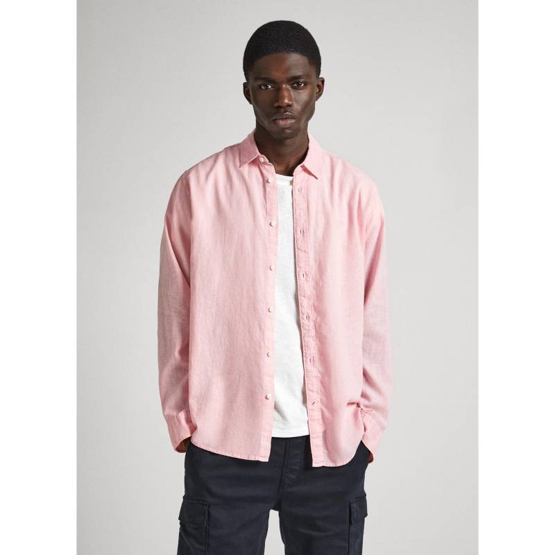 Hemd, Langarm Herren Pink M von Pepe Jeans