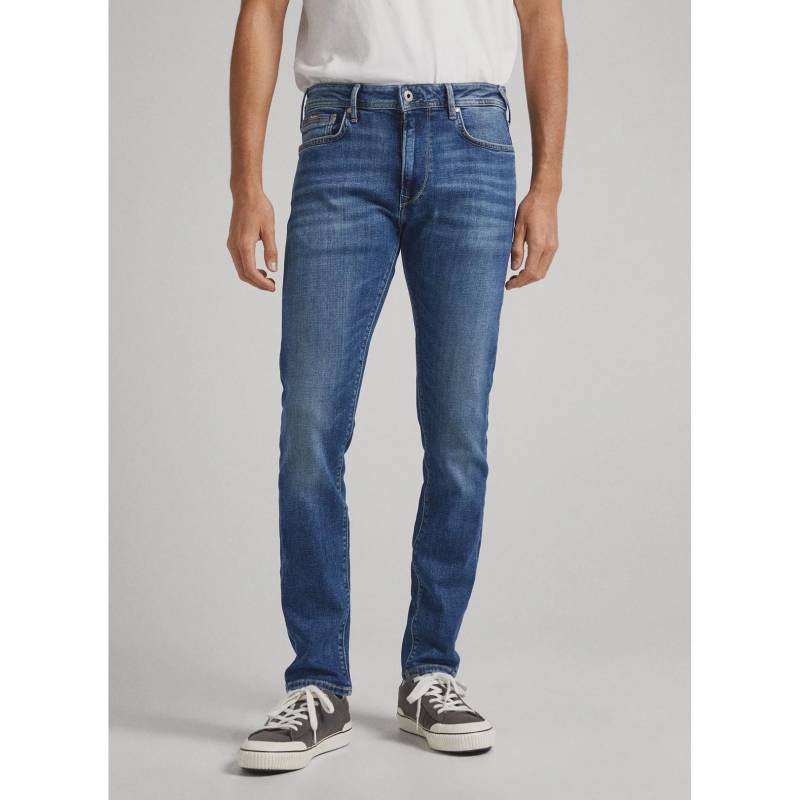 Jeans, Slim Fit Herren Blau L30/W32 von Pepe Jeans