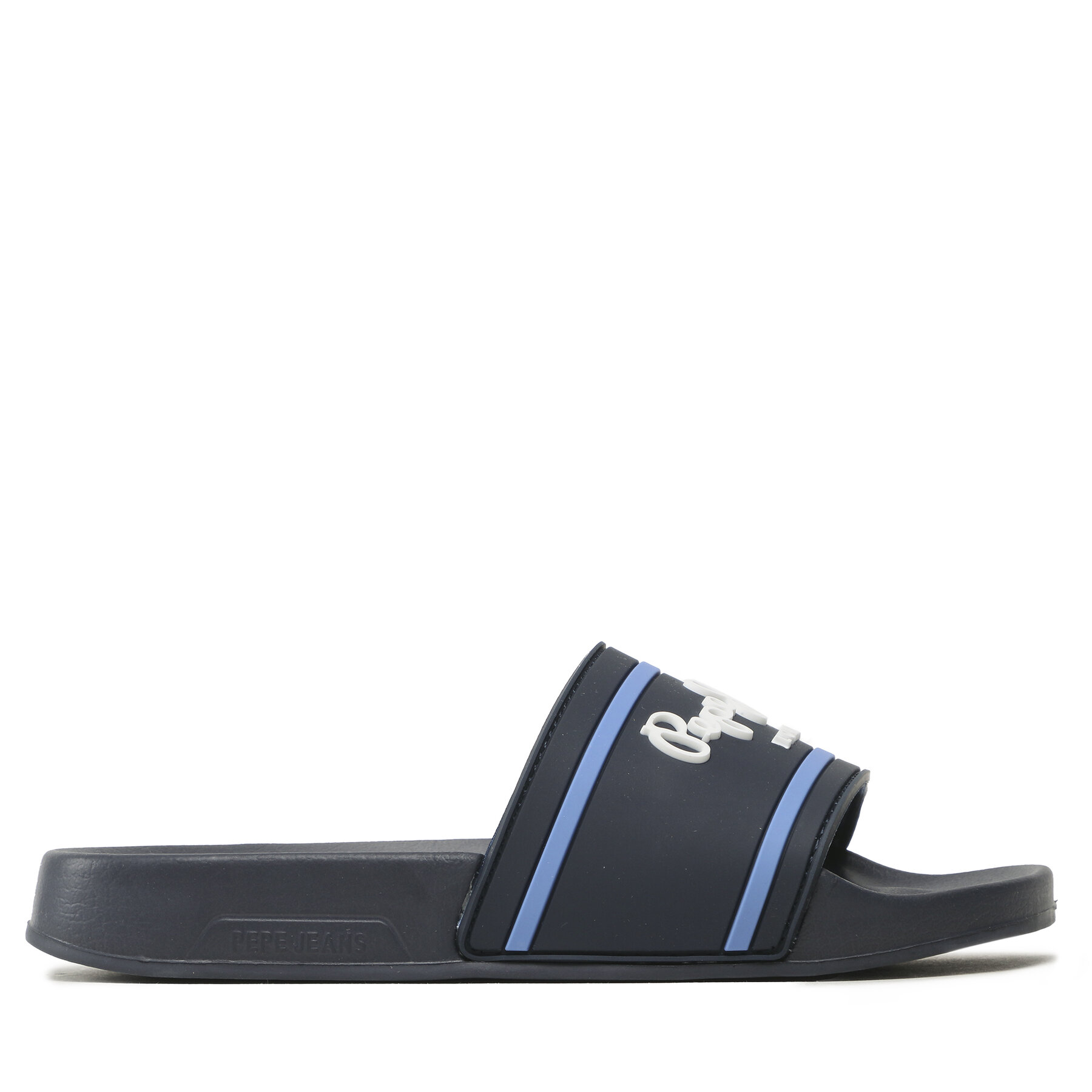 Pantoletten Pepe Jeans Slider Logo B PBS70054 Dunkelblau von Pepe Jeans