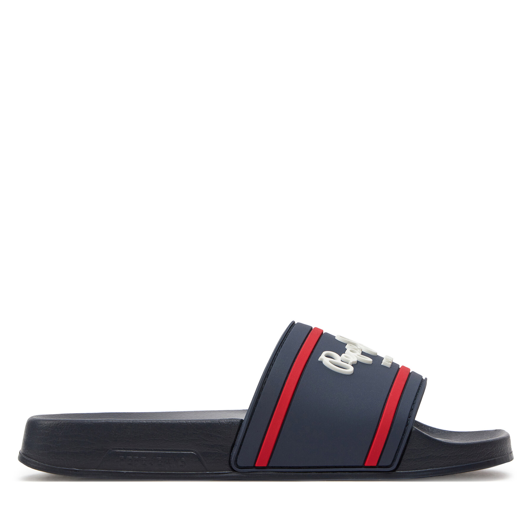 Pantoletten Pepe Jeans Slider Logo B PBS70054 Dunkelblau von Pepe Jeans