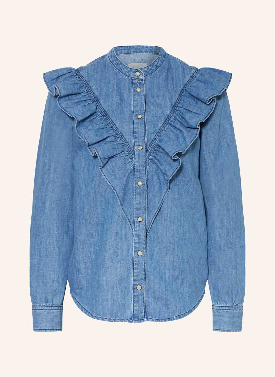 Pepe Jeans Bluse Katia In Jeansoptik blau Pepe Jeans Bluse Katia In Jeansoptik blau von Pepe Jeans