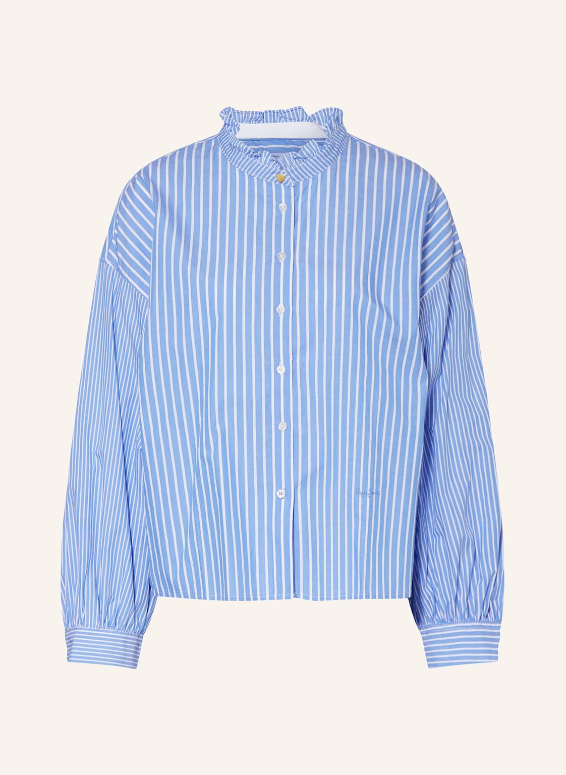 Pepe Jeans Bluse Pipery Mit Rüschen blau von Pepe Jeans