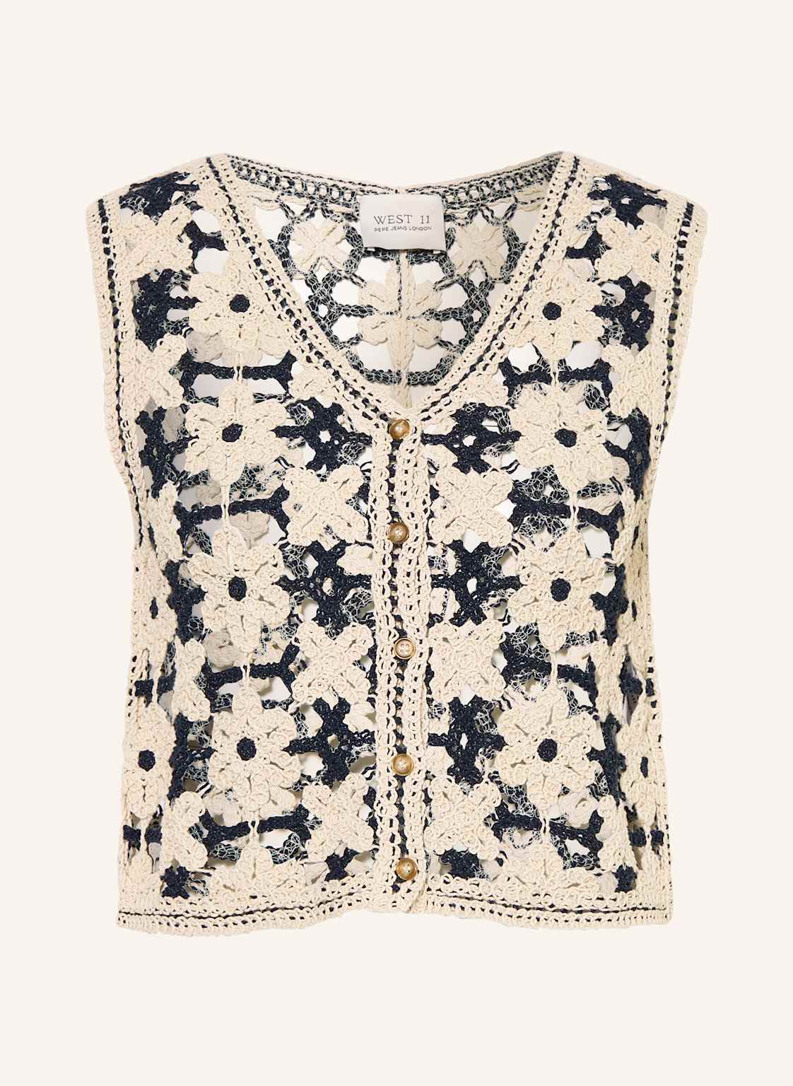 Pepe Jeans Häkelweste Olivia beige Pepe Jeans Häkelweste Olivia beige von Pepe Jeans
