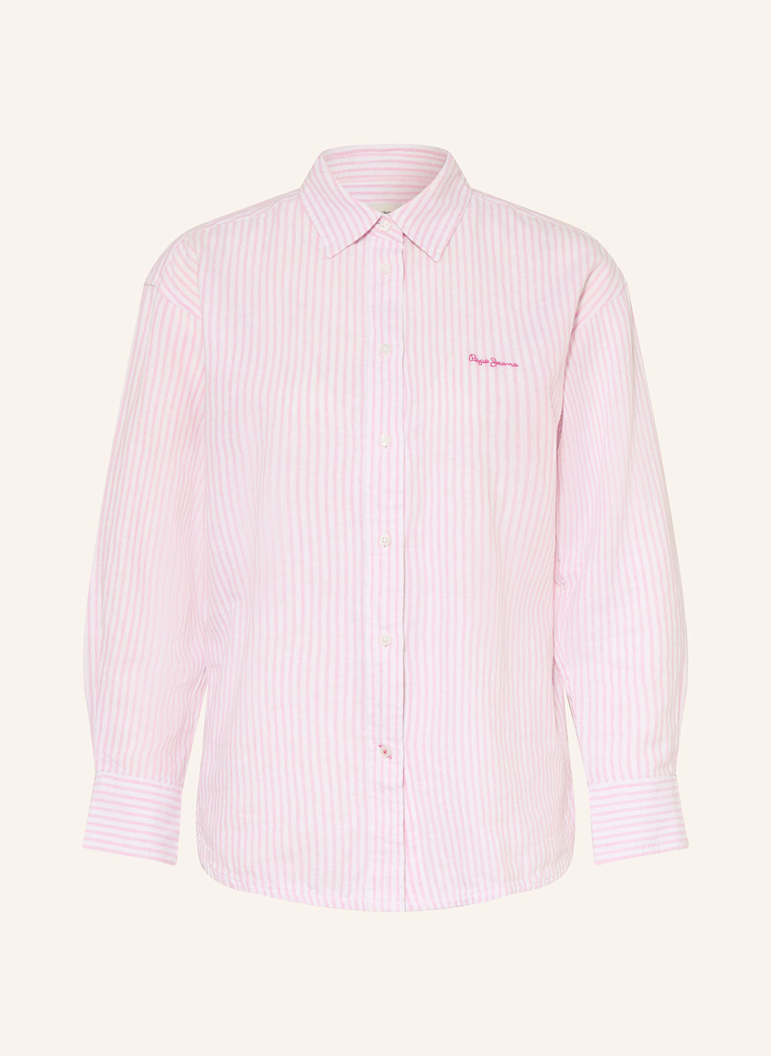 Pepe Jeans Hemdbluse Dream Mit Leinen rosa Pepe Jeans Hemdbluse Dream Mit Leinen rosa von Pepe Jeans