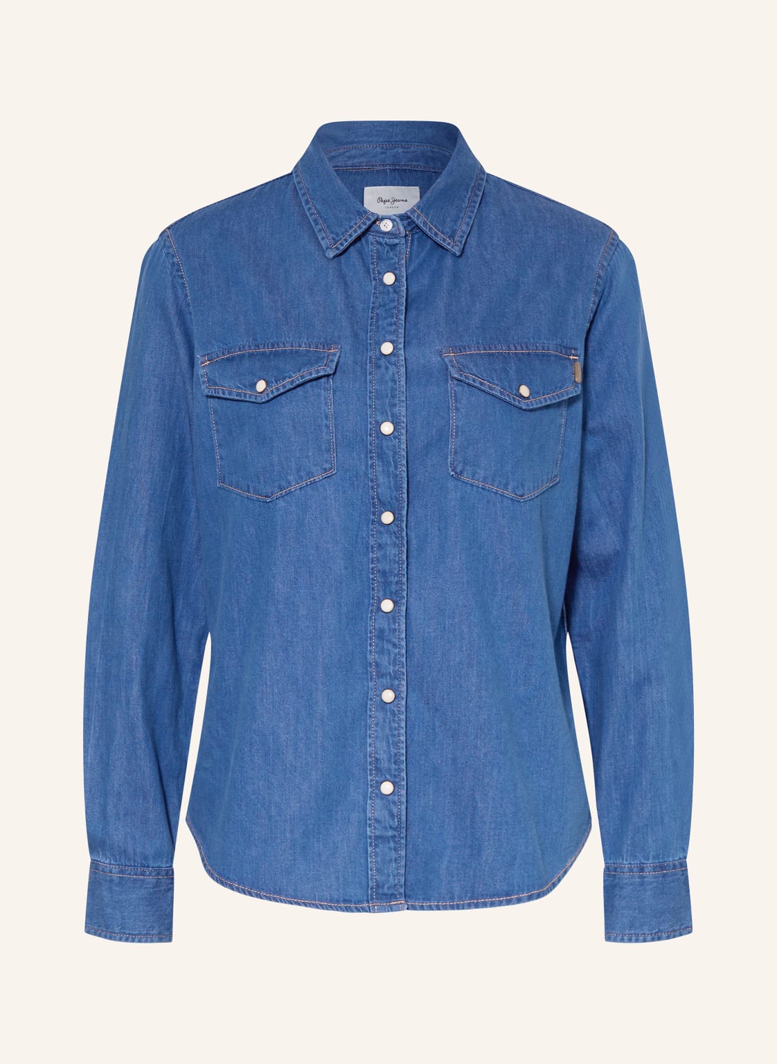 Pepe Jeans Hemdbluse blau von Pepe Jeans