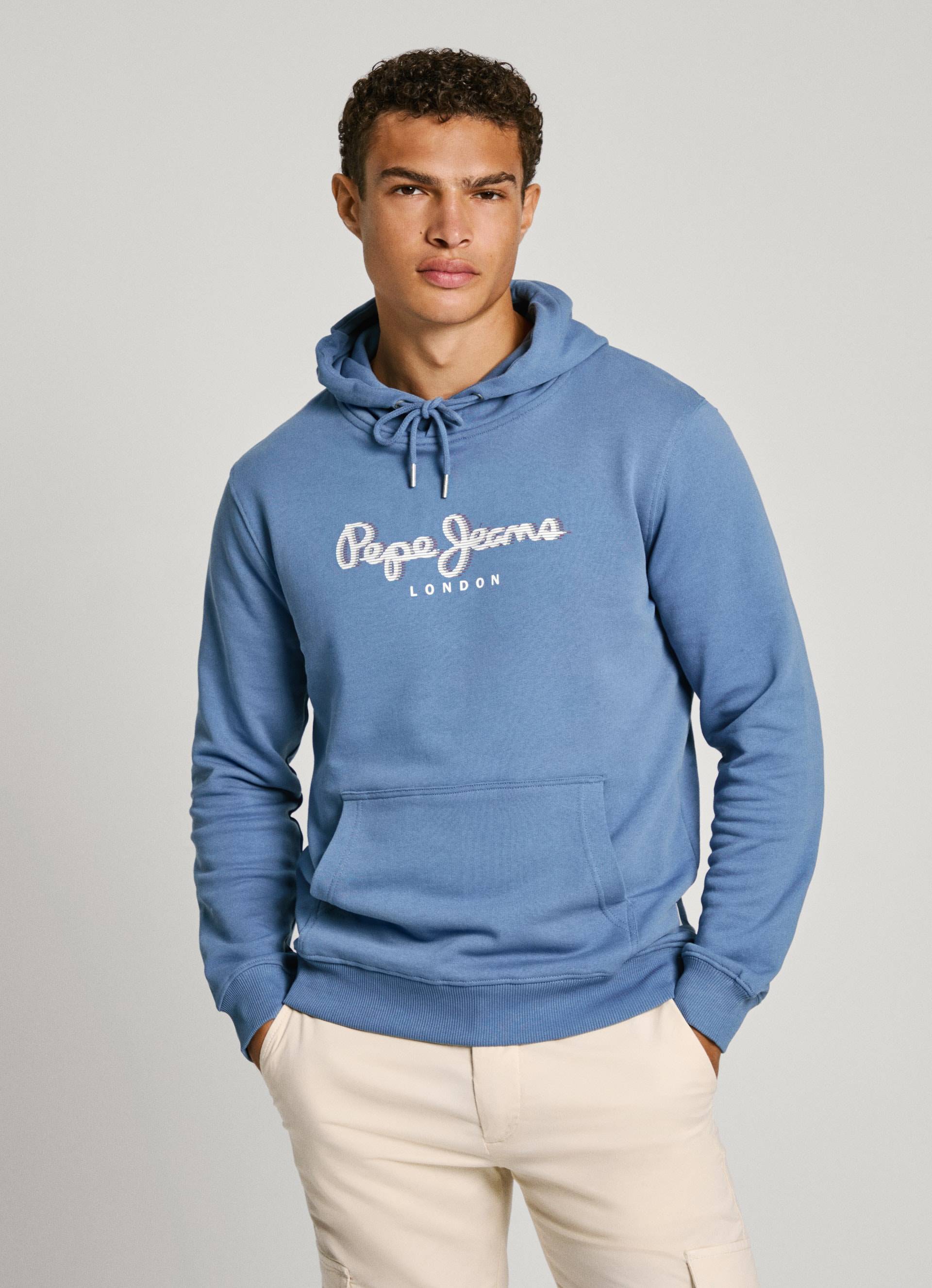 Pepe Jeans Hoodie »SAUL HOODIE«, mit Logoprint in 3-D Optik von Pepe Jeans