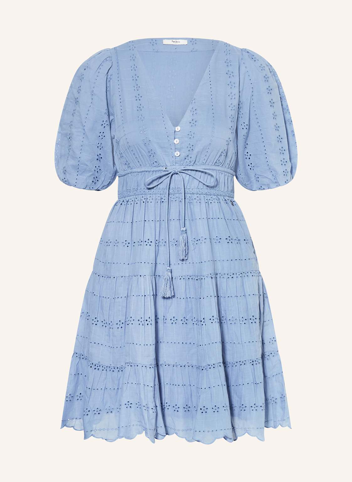 Pepe Jeans Kleid Day Aus Lochspitze blau Pepe Jeans Kleid Day Aus Lochspitze blau von Pepe Jeans