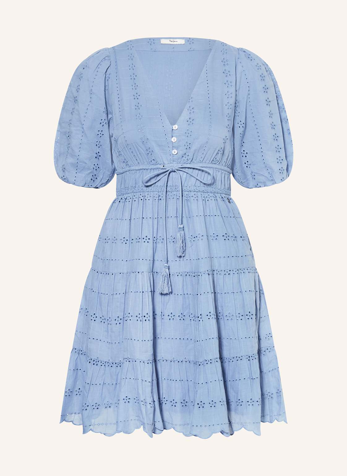 Pepe Jeans Kleid Day Aus Lochspitze blau von Pepe Jeans