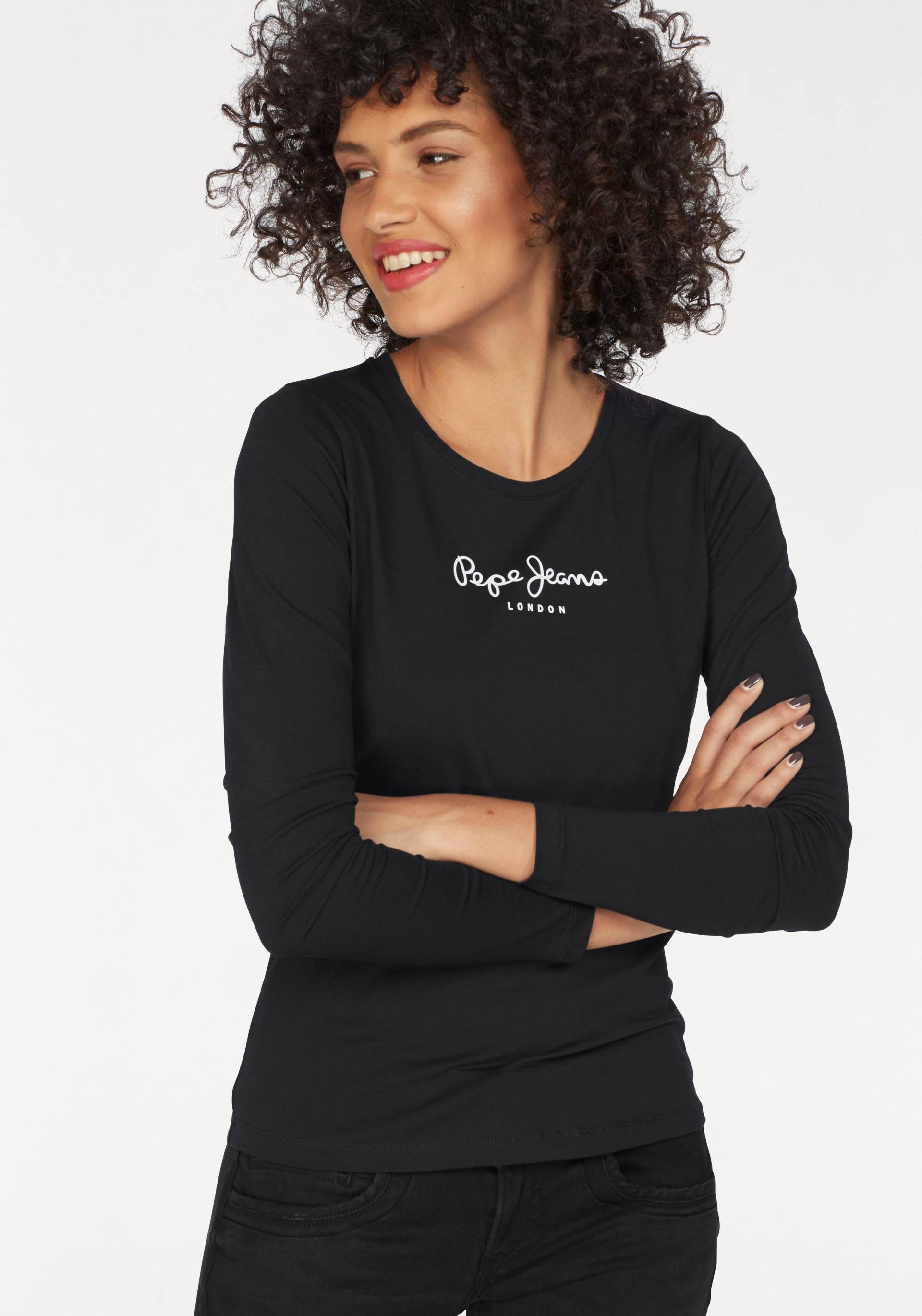 Pepe Jeans Langarmshirt »NEW VIRGINA L/S«, mit Logo-Print Pepe Jeans Langarmshirt »NEW VIRGINA L/S«, mit Logo-Print von Pepe Jeans