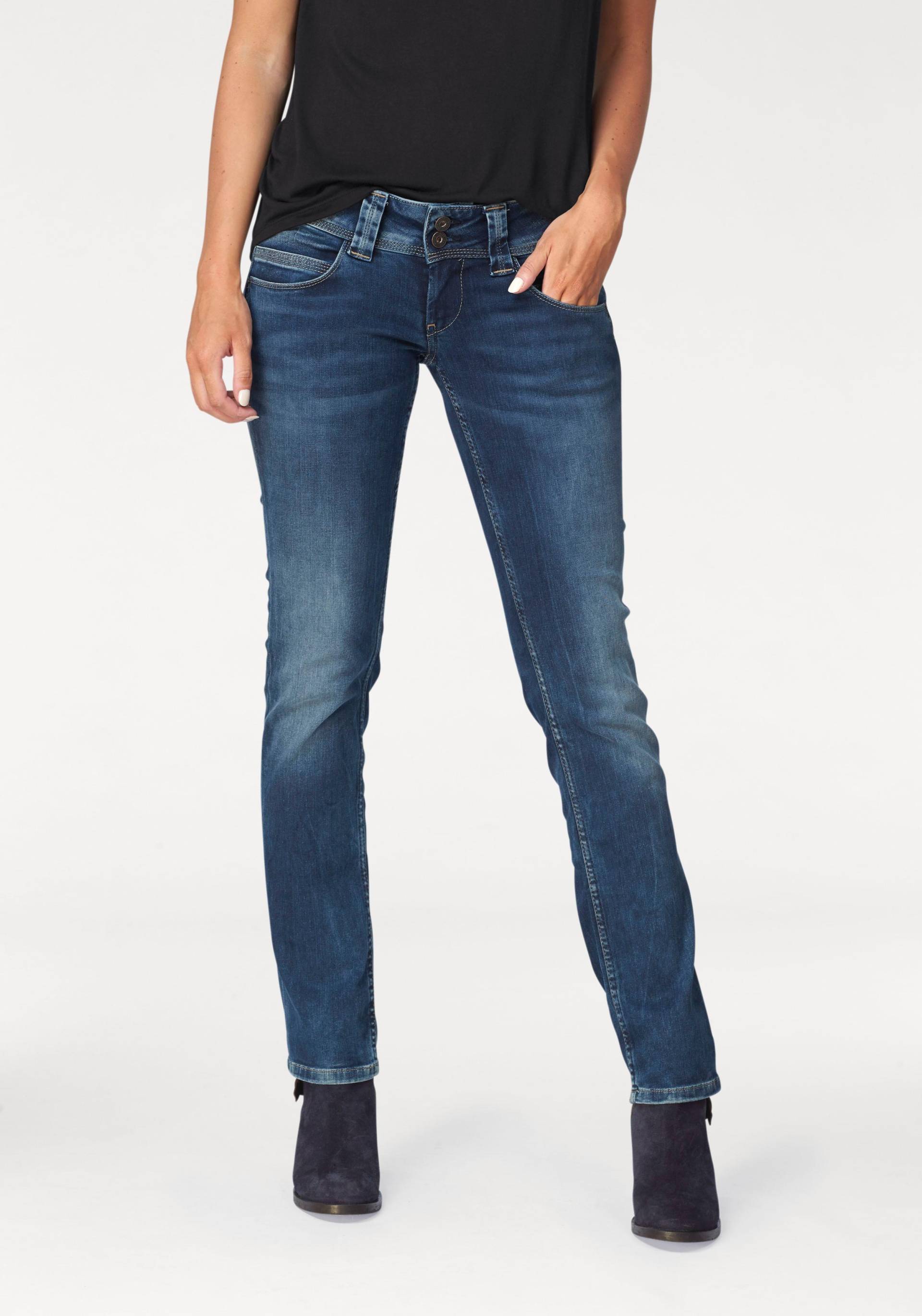 Pepe Jeans Straight-Jeans »VENUS«, mit Badge von Pepe Jeans