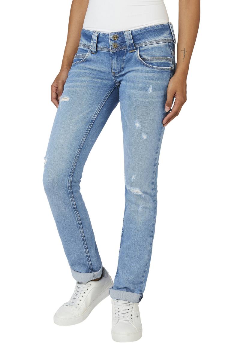 Pepe Jeans Straight-Jeans »VENUS«, mit Badge von Pepe Jeans