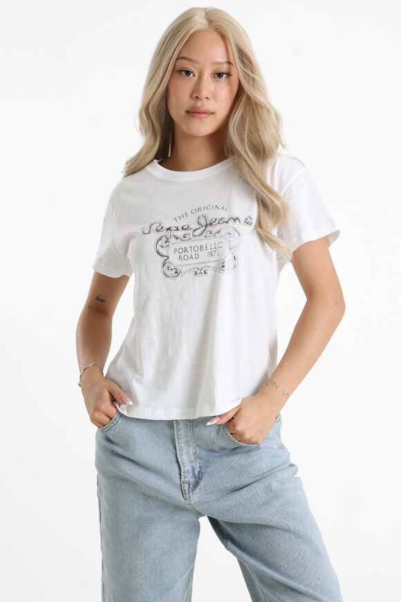 Pepe Jeans Rosabella T-Shirt | White | Damen  | S von Pepe Jeans