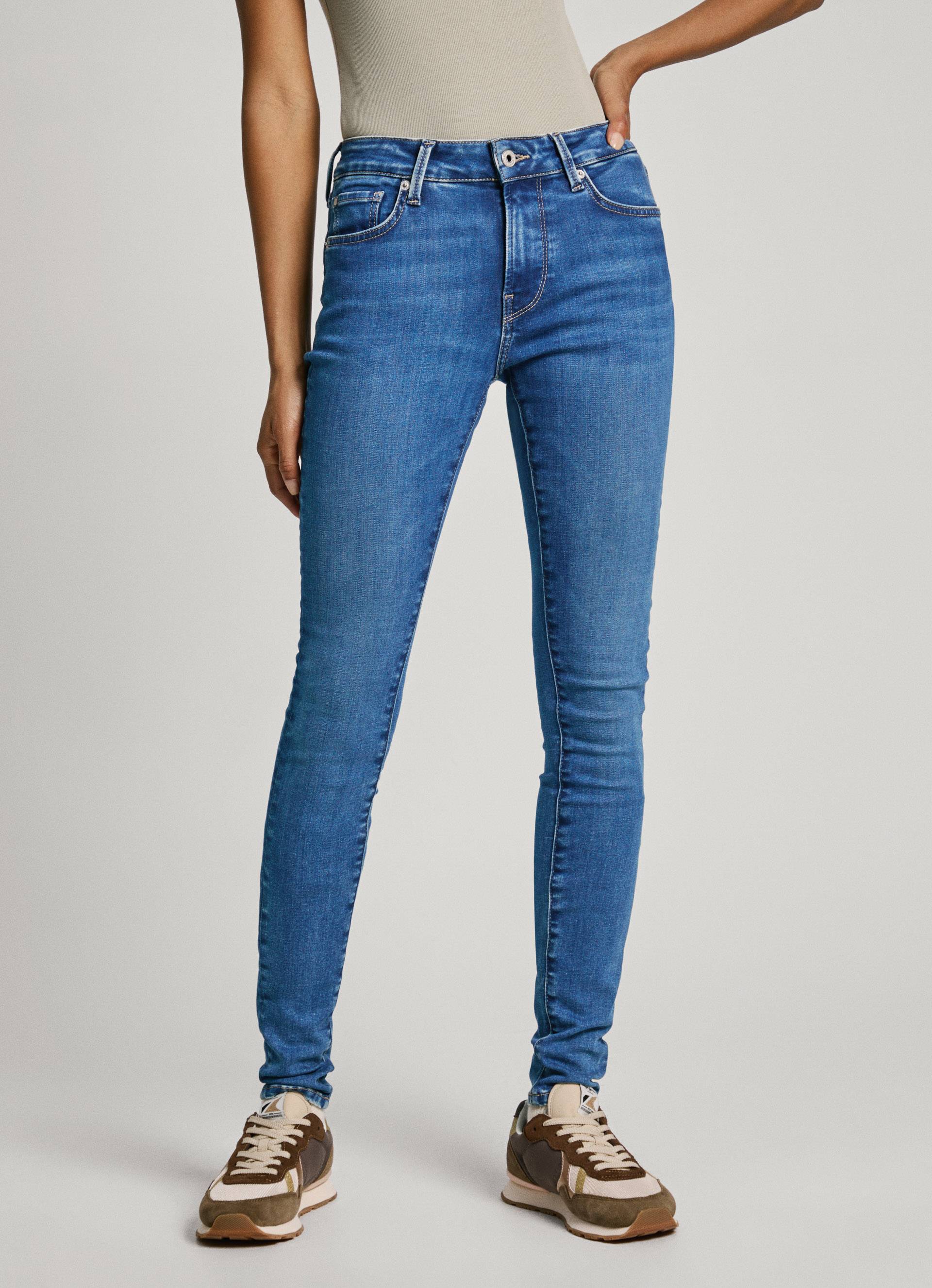Pepe Jeans Skinny-fit-Jeans »SKINNY JEANS MW«, in verschiedenen Waschungen Pepe Jeans Skinny-fit-Jeans »SKINNY JEANS MW«, in verschiedenen Waschungen von Pepe Jeans