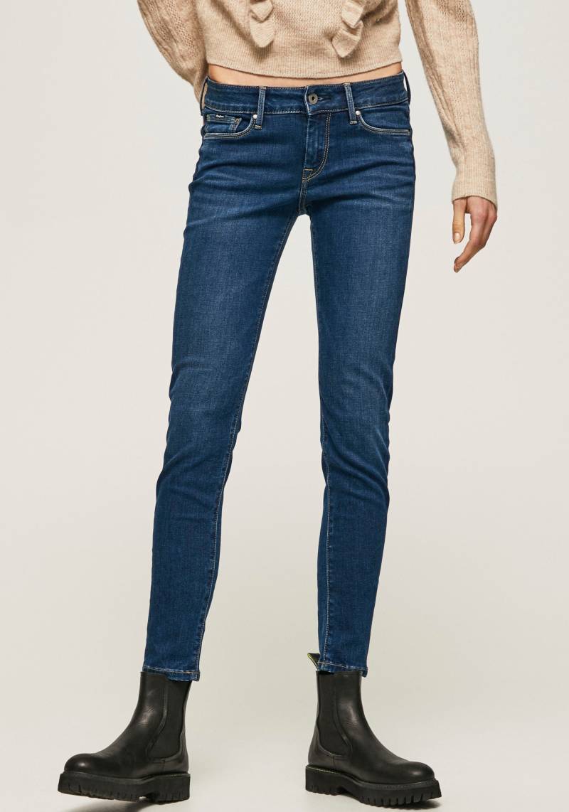 Pepe Jeans Skinny-fit-Jeans »SOHO«, im 5-Pocket-Stil mit 1-Knopf Bund und Stretch-Anteil von Pepe Jeans