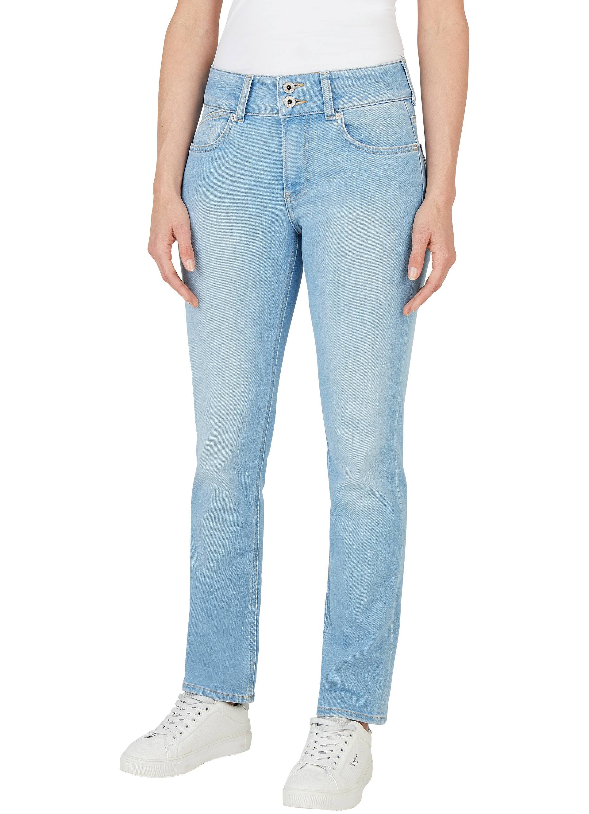 Pepe Jeans Slim-fit-Jeans »SLIM JEANS MW«, mit extrabreitem Bund mit Doppelknopf-Verschluss von Pepe Jeans