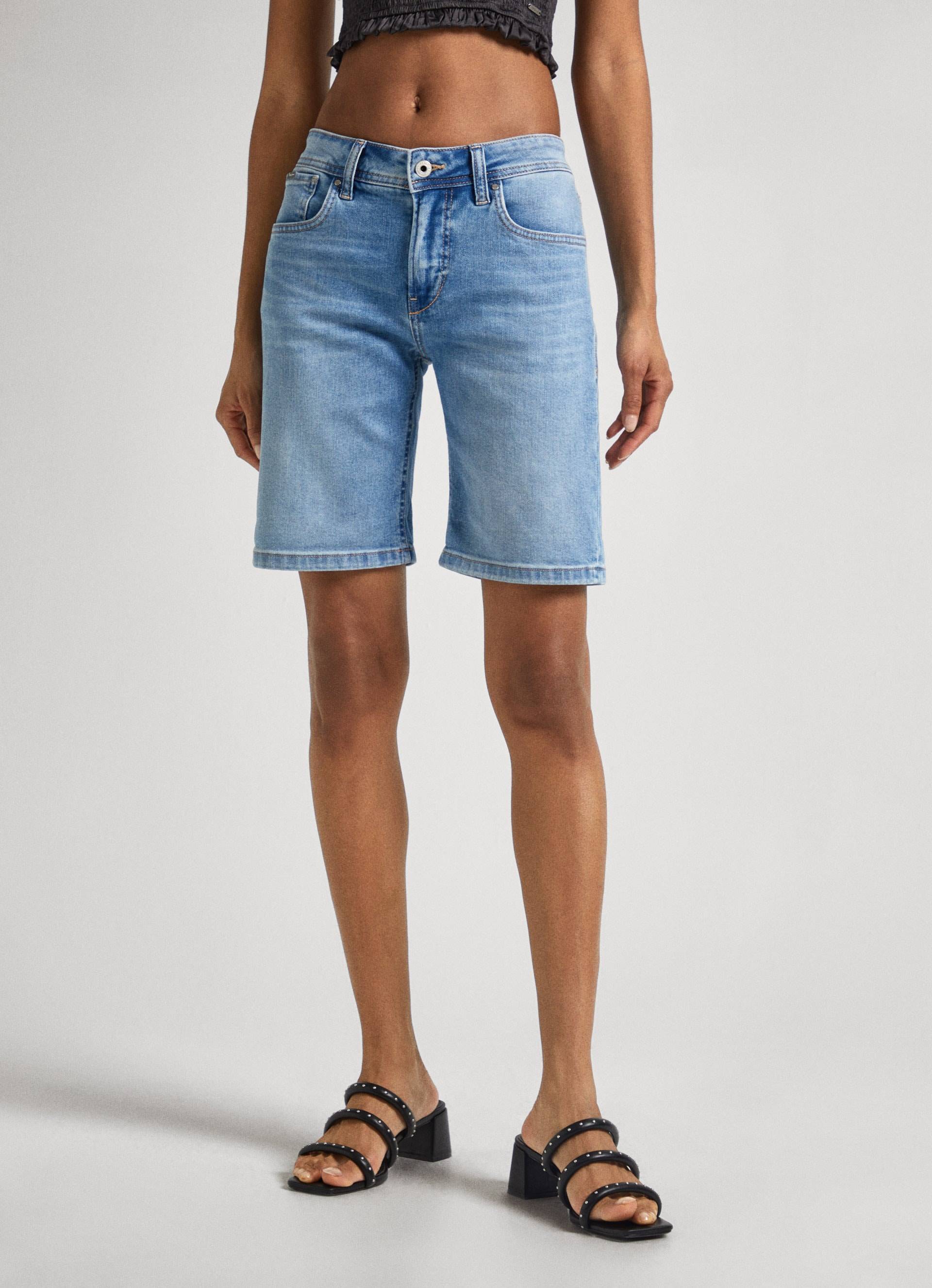 Pepe Jeans Slim-fit-Jeans »Shorts SLIM SHORT MW« Pepe Jeans Slim-fit-Jeans »Shorts SLIM SHORT MW« von Pepe Jeans