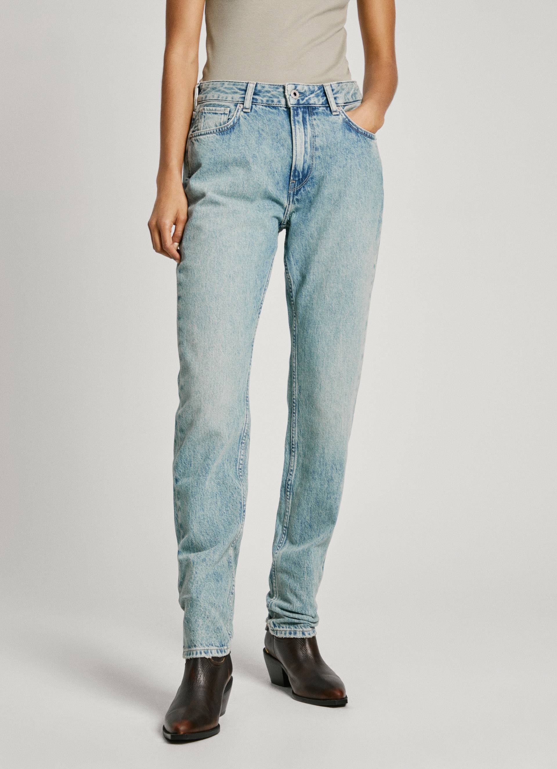 Pepe Jeans Straight-Jeans »STRAIGHT JEANS MW«, aus robustem Baumwolldenim von Pepe Jeans