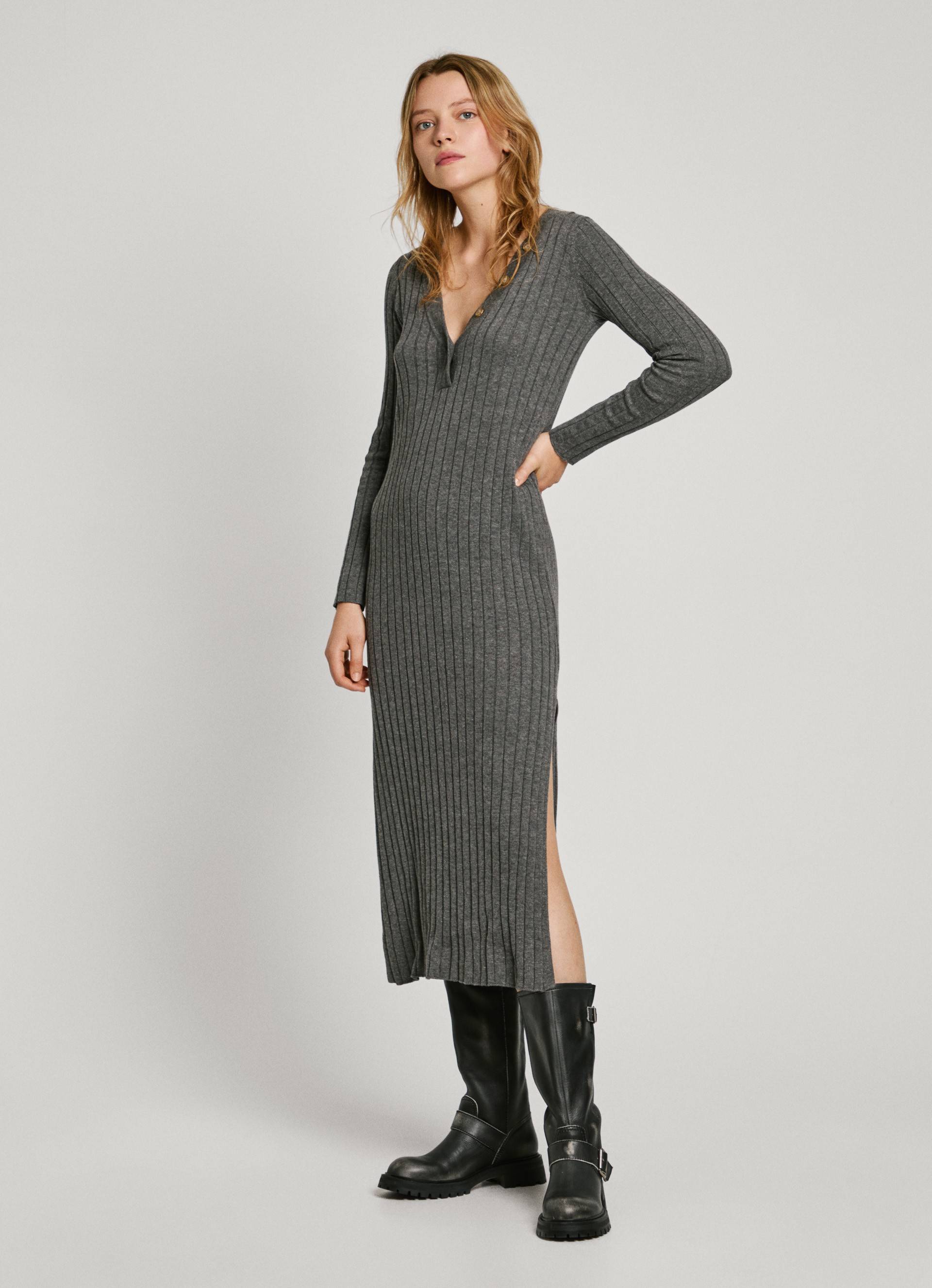 Pepe Jeans Strickkleid »IZABEL DRESS«, mit dekorativer Knopfleiste von Pepe Jeans