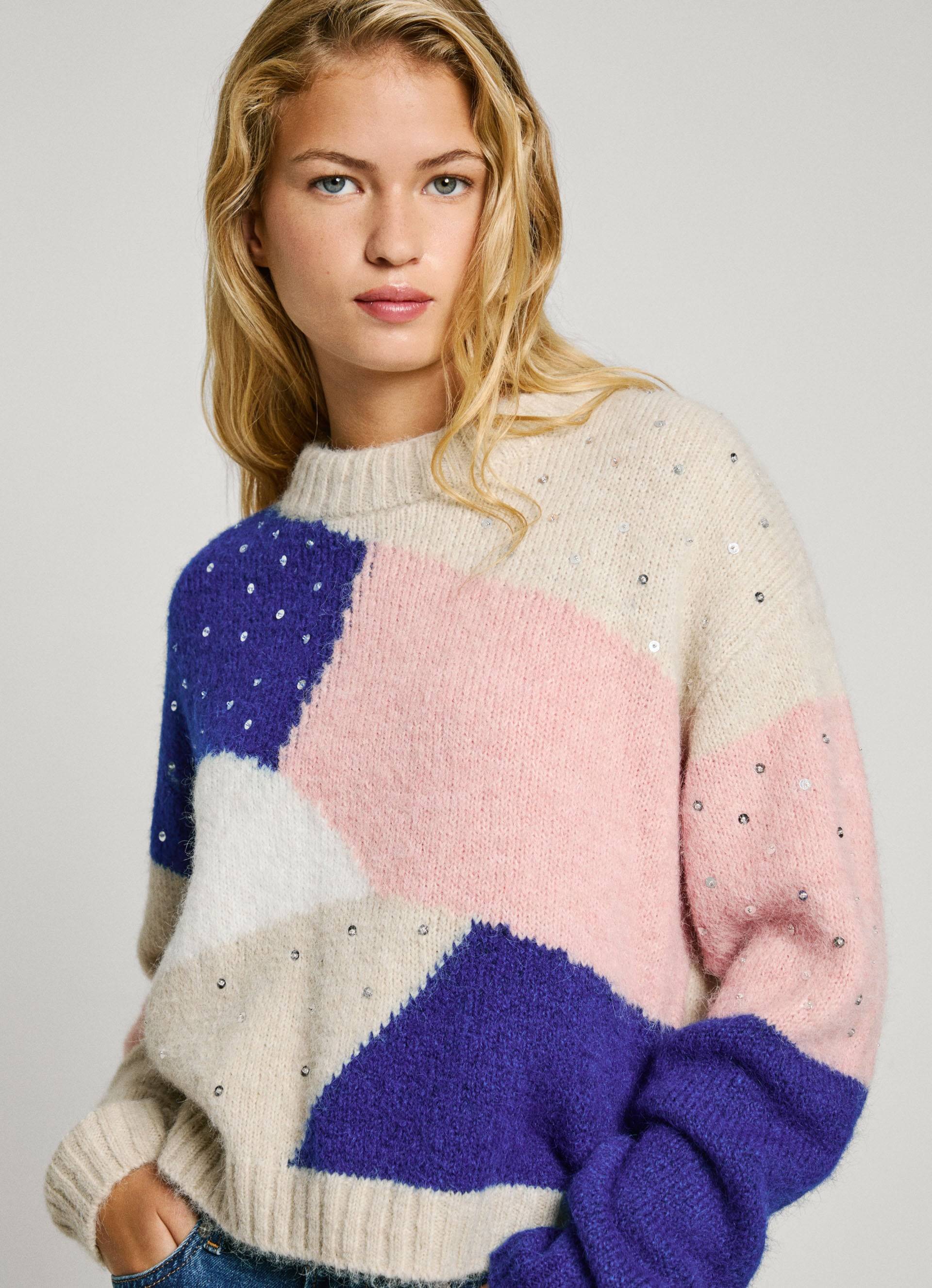 Pepe Jeans Strickpullover »NORA«, mit Pailletten von Pepe Jeans