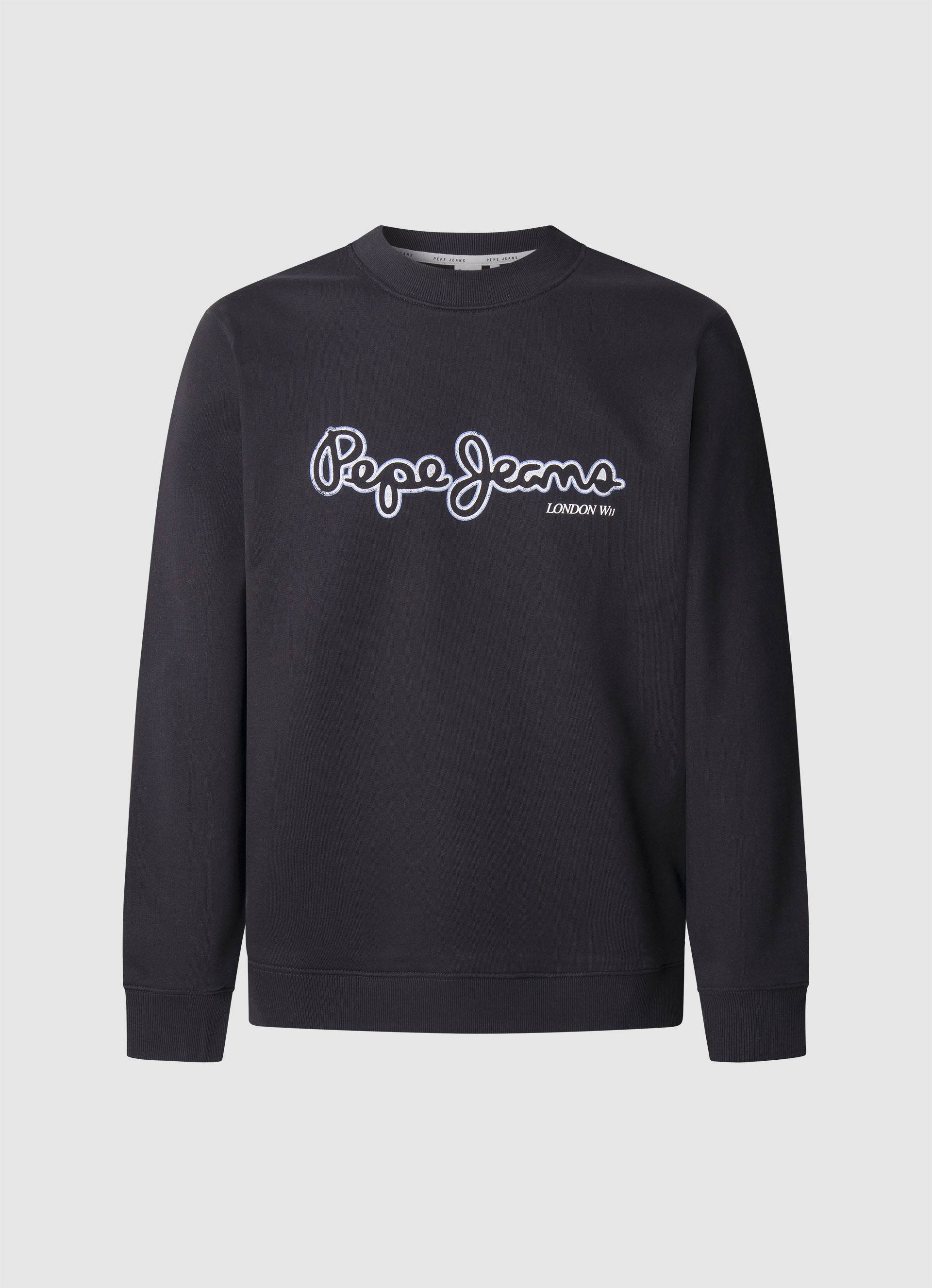 Pepe Jeans Sweatshirt »DORIAN CREW«, mit Logo-Druck im Used Look von Pepe Jeans