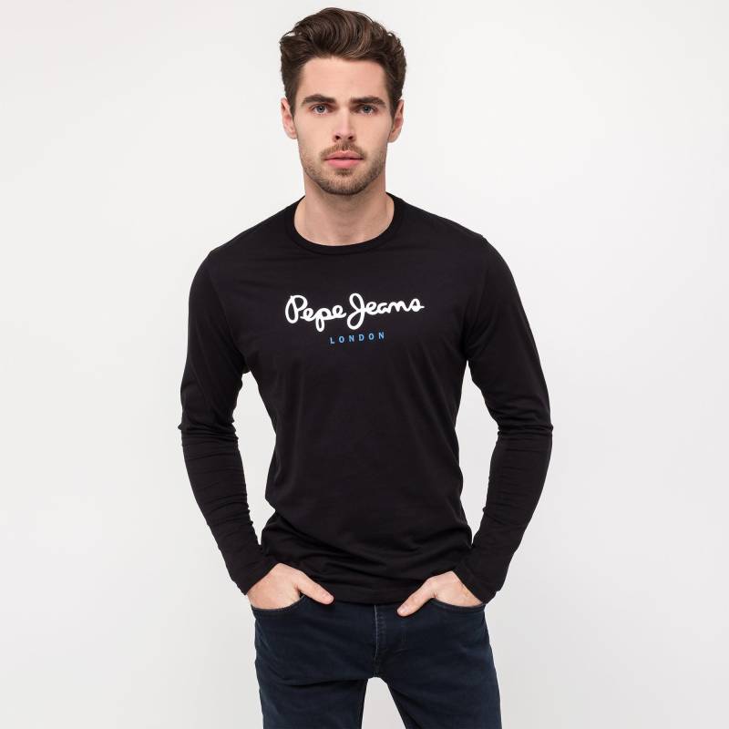 T-shirt, Langarm Herren Schwarz S von Pepe Jeans