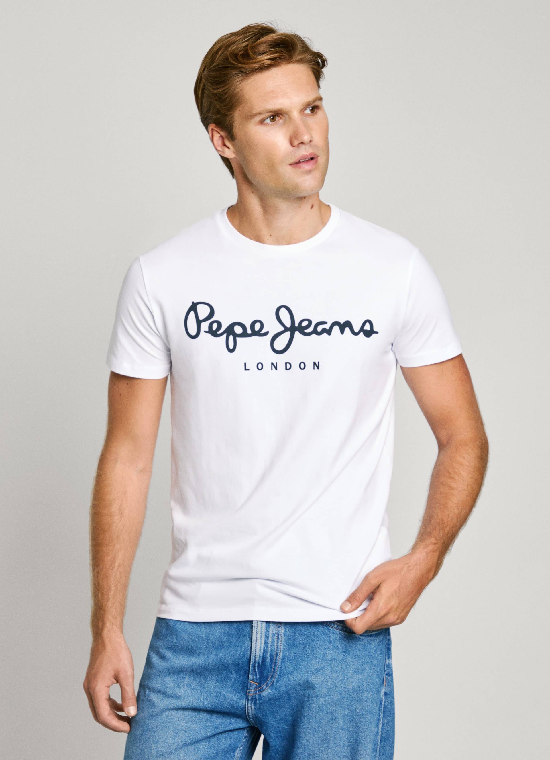 Pepe Jeans T-Shirt, mit Markenprint vorne von Pepe Jeans