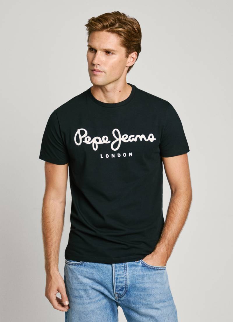 Pepe Jeans T-Shirt, mit Markenprint vorne von Pepe Jeans