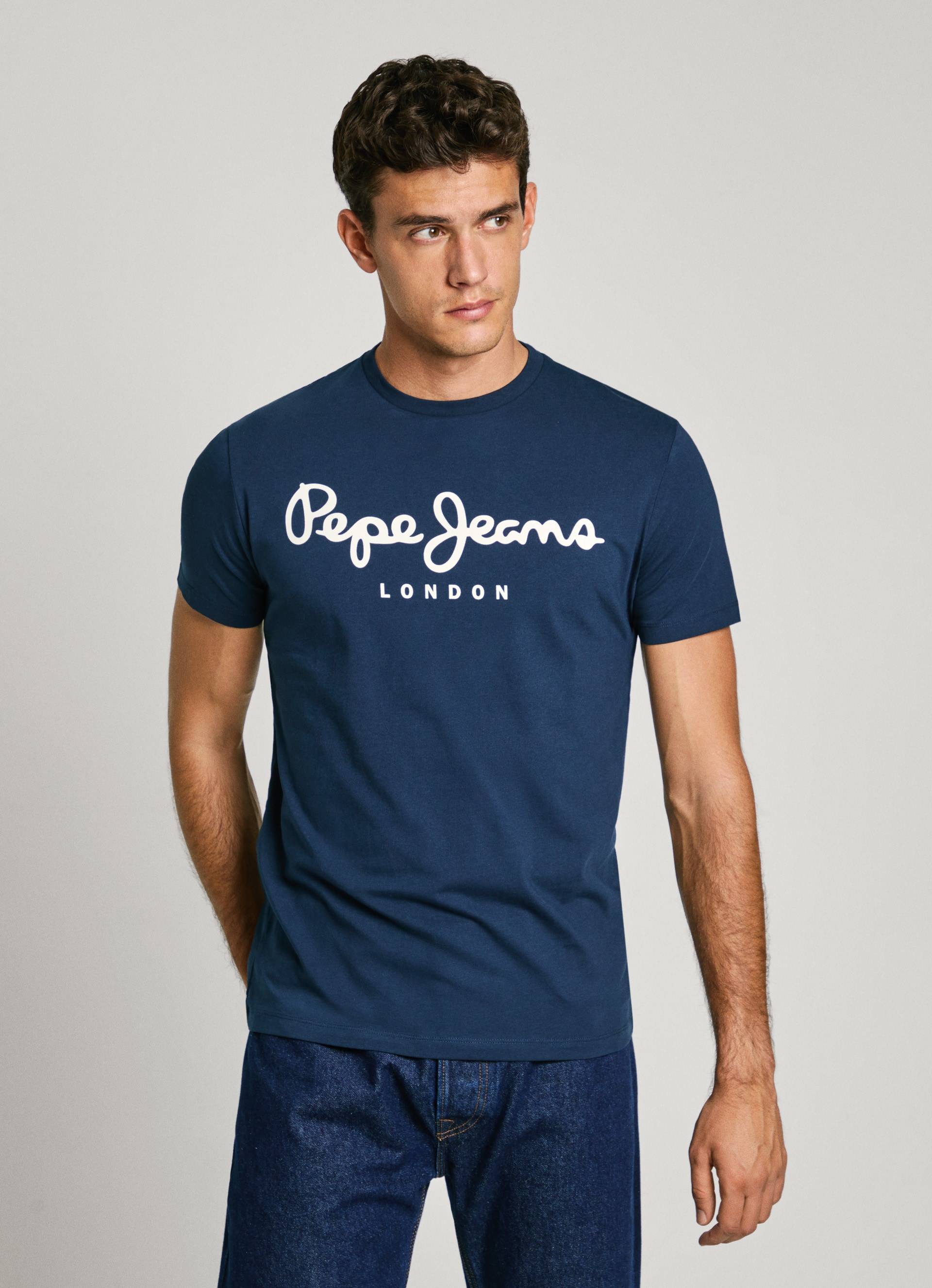Pepe Jeans T-Shirt, mit Markenprint vorne Pepe Jeans T-Shirt, mit Markenprint vorne von Pepe Jeans
