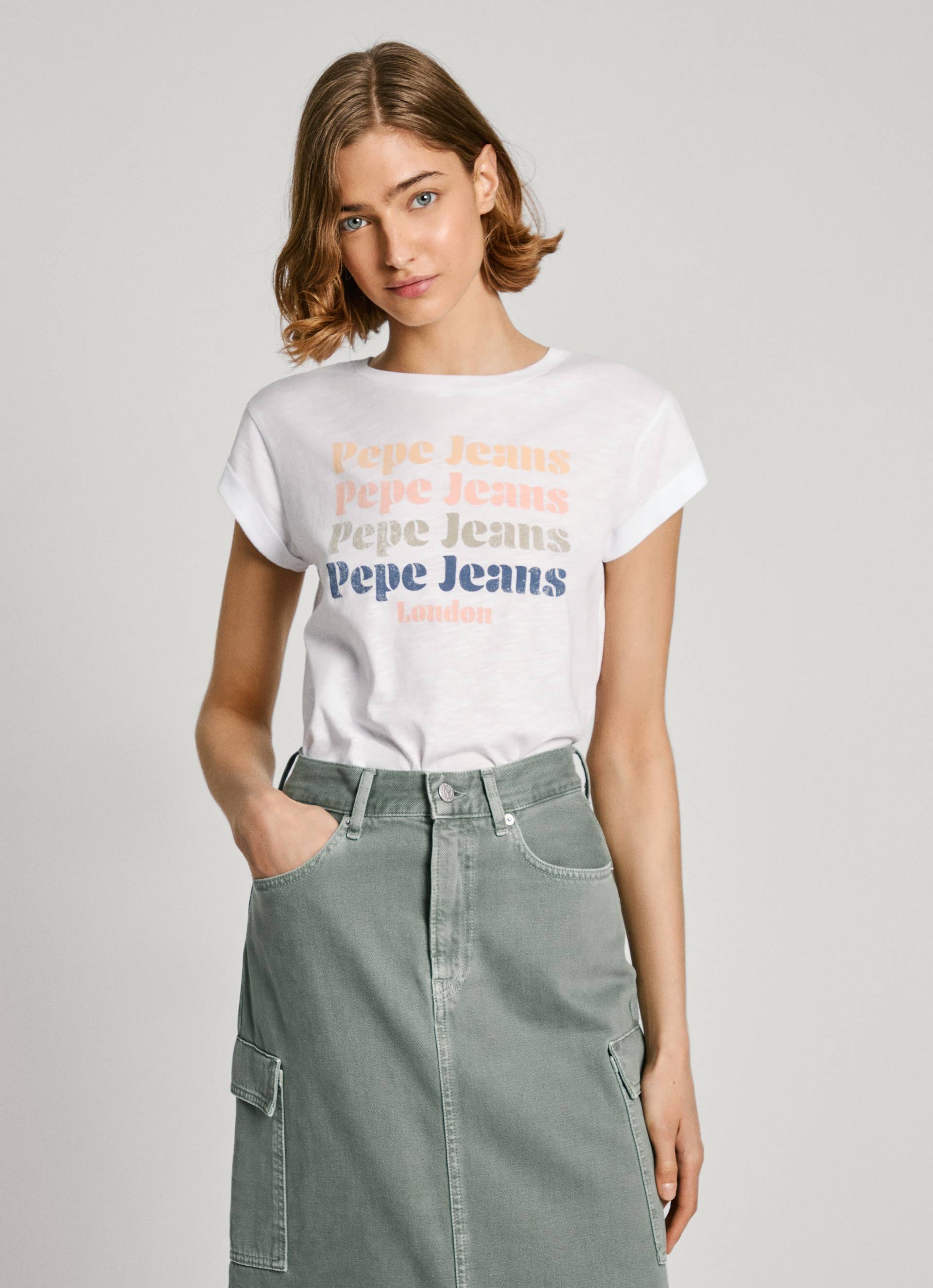 Pepe Jeans T-Shirt »EILEEN«, aus strukturierter Baumwollqualiät von Pepe Jeans