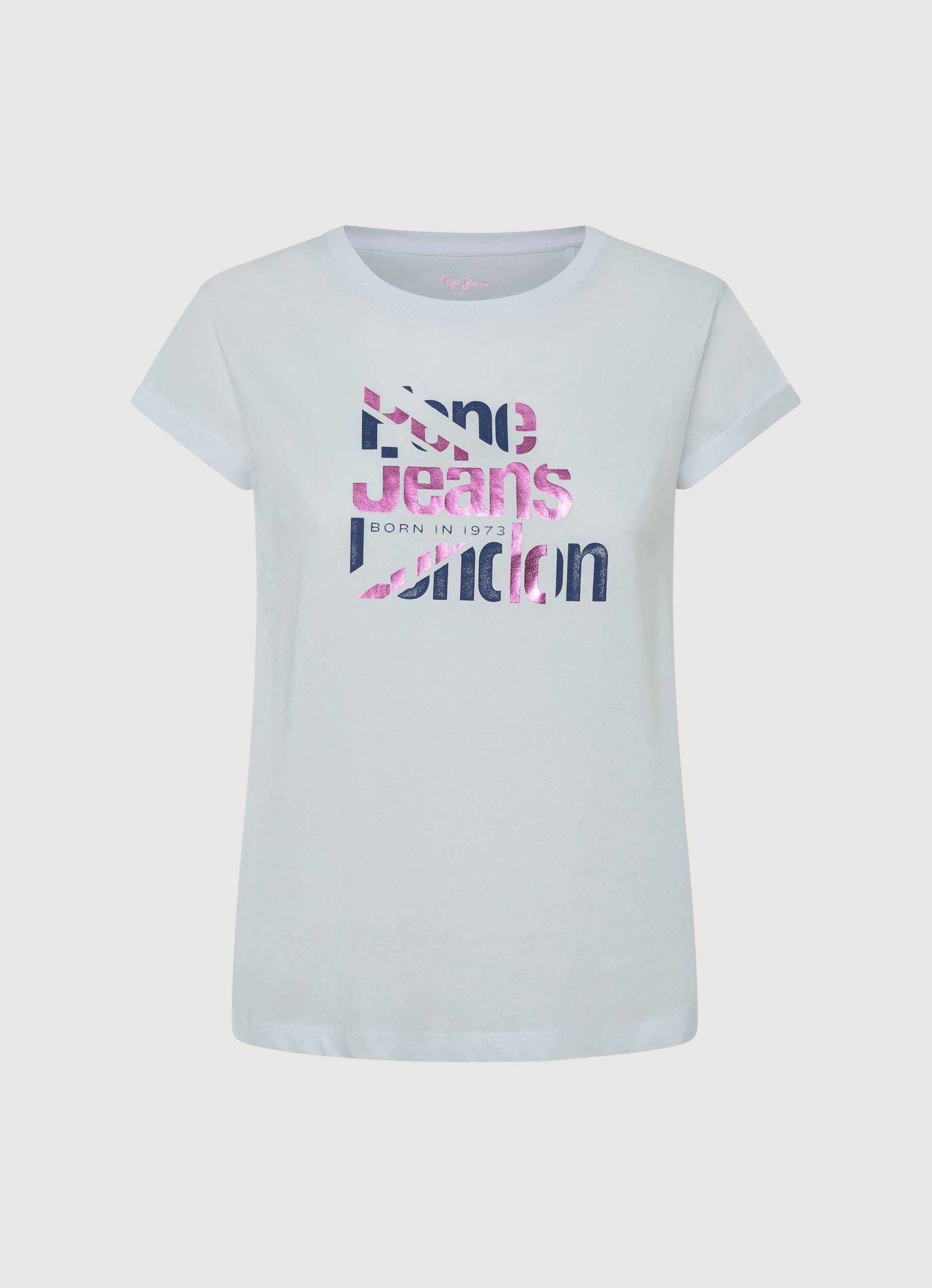 Pepe Jeans T-Shirt »ENOLA«, mit metallischem Logoprint Pepe Jeans T-Shirt »ENOLA«, mit metallischem Logoprint von Pepe Jeans