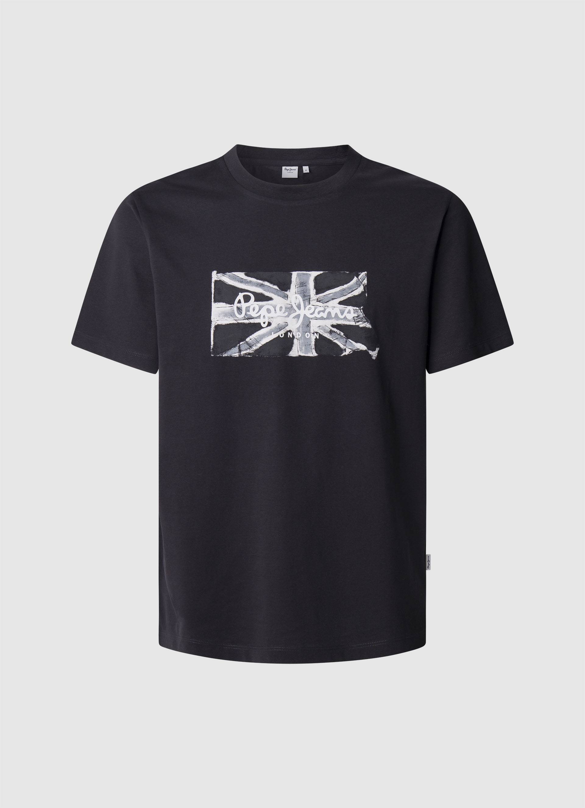 Pepe Jeans T-Shirt »FLAG BW«, mit Grafikprint vorne von Pepe Jeans