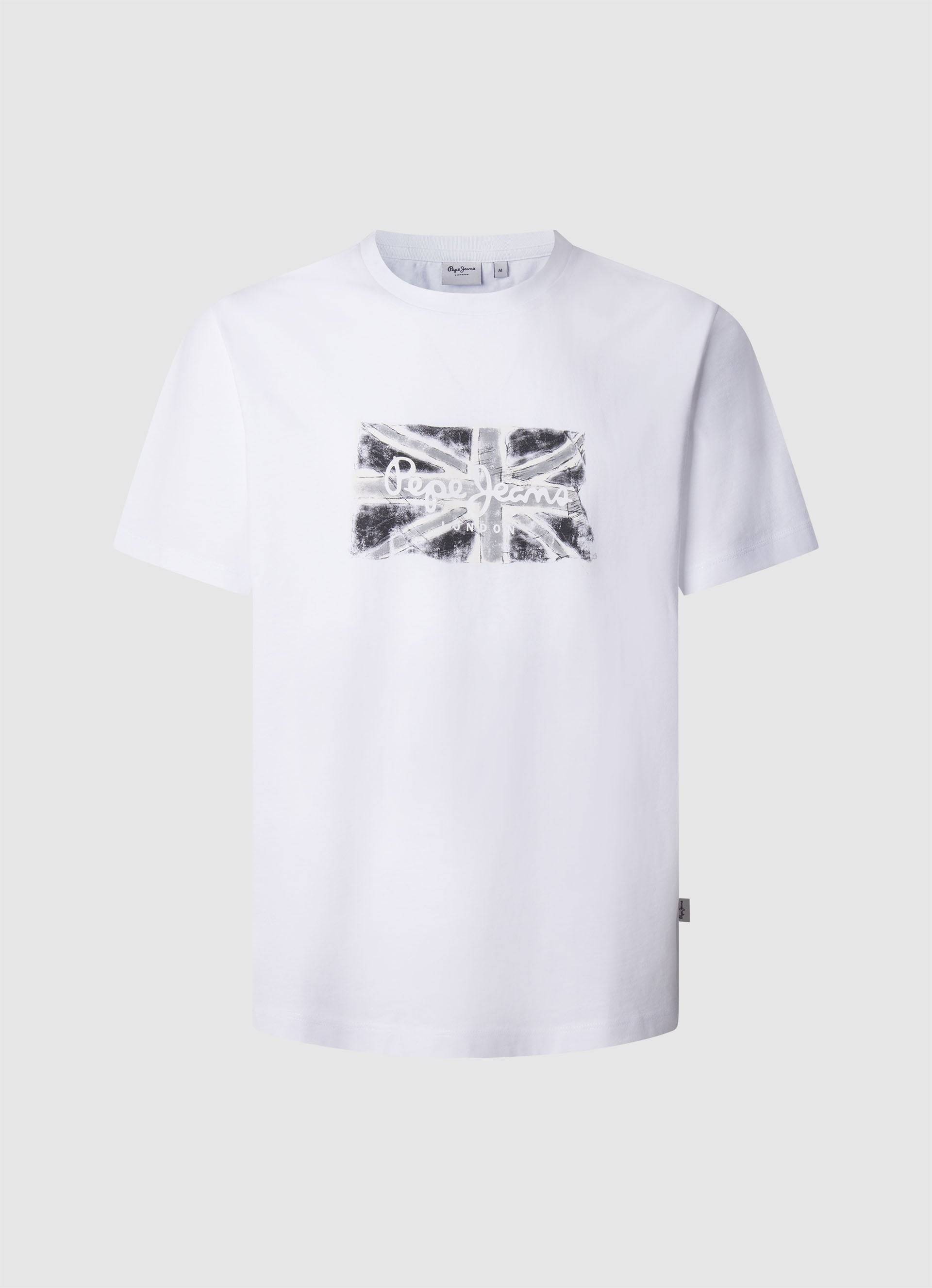 Pepe Jeans T-Shirt »FLAG BW«, mit Grafikprint vorne von Pepe Jeans