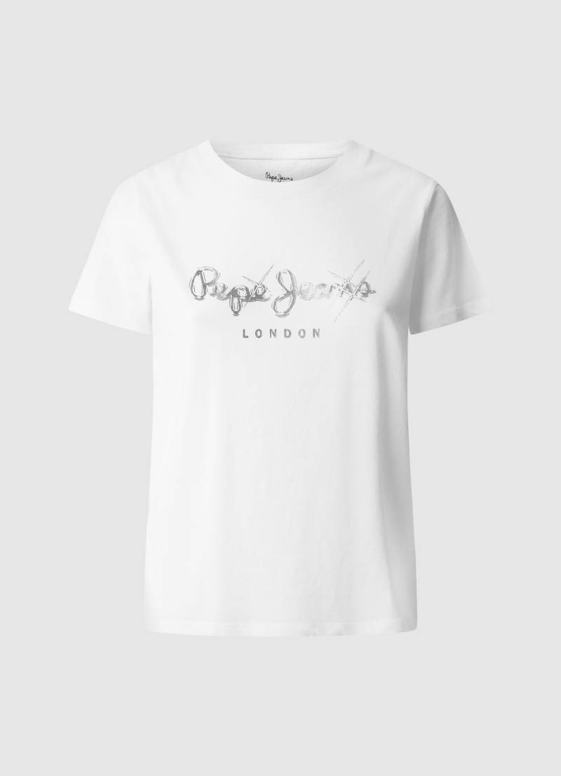 Pepe Jeans T-Shirt »LETICIA«, mit Strass-Steinen von Pepe Jeans