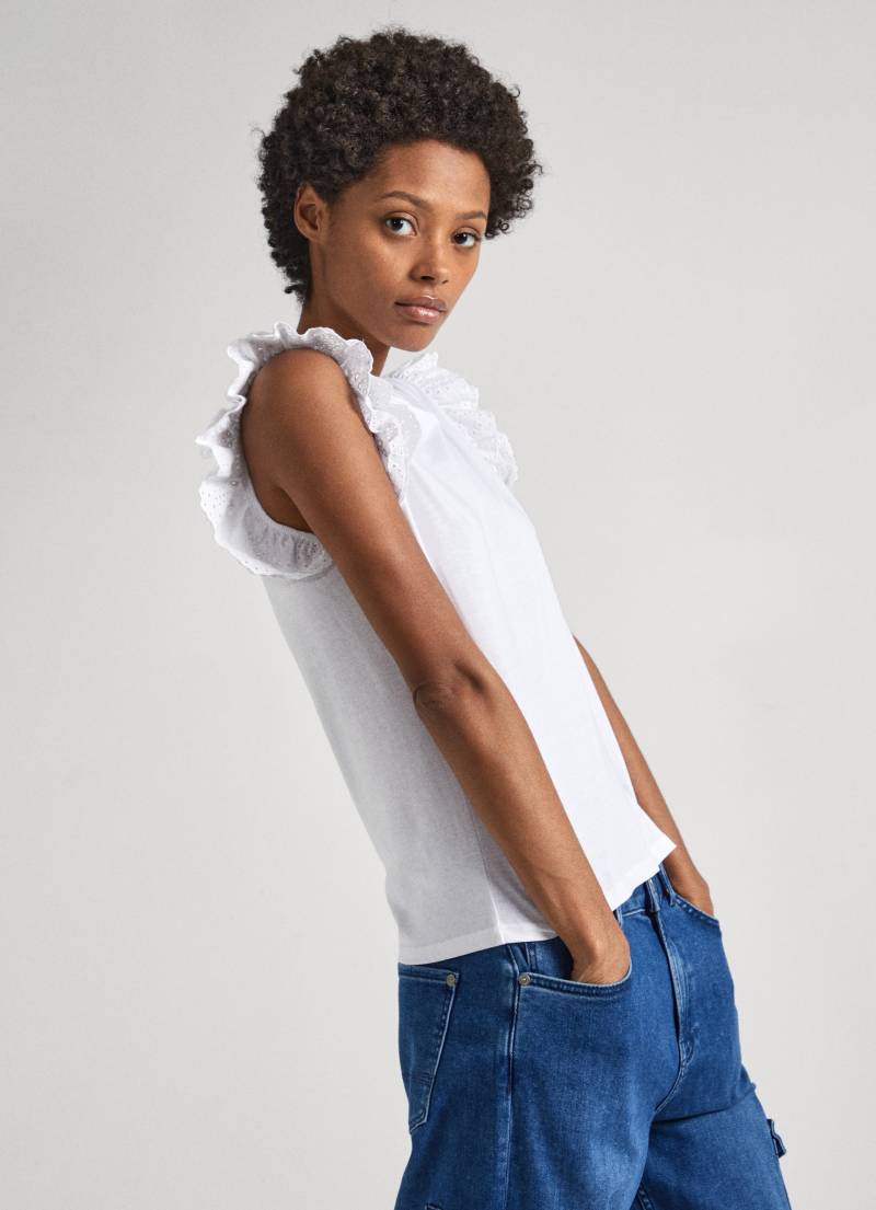 Pepe Jeans T-Shirt »LINDSAY«, mit Rüschen von Pepe Jeans